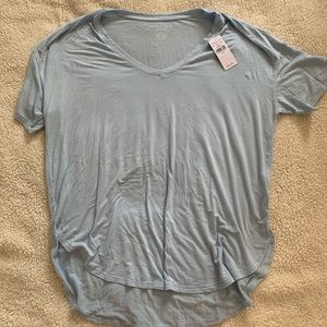 soft baby blue american eagle v-neck